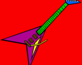 Coloring page Electric guitar II painted byjt carrot
