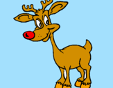 Coloring page Young reindeer painted byashley