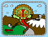 Coloring page Quetz painted byANOMYNOUS