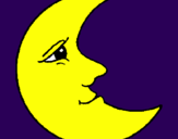 Coloring page Moon painted byIratxe