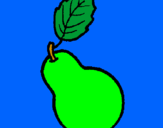 Coloring page pear painted byKatrina 