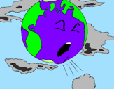 Coloring page Sick Earth painted bysimran