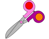Coloring page Scissors painted byanonymous