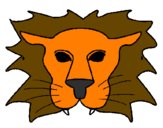 Coloring page Lion painted bykasey