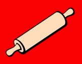 Coloring page Rolling pin painted bylucy