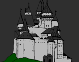 Coloring page Medieval castle painted byserg