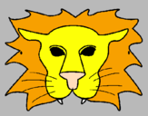 Coloring page Lion painted byBRITTANY