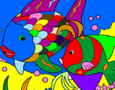 Coloring page Fish painted byOcean
