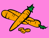 Coloring page Carrots II painted byALESSIO