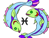Coloring page Pisces painted byLucia ;D
