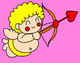 Coloring page Cupid painted bypriscila