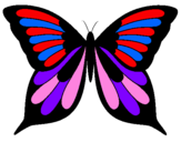 Coloring page Butterfly painted bybutter fly