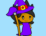 Coloring page Witch Turpentine painted byDragoon