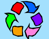 Coloring page Recycling painted byJorge21