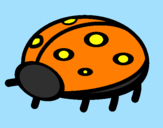 Coloring page Ladybird painted bybrad