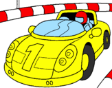 Coloring page Race car painted byRyan