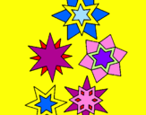 Coloring page Snowflakes painted byzaida