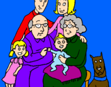Coloring page Family  painted bydaniel