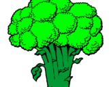 Coloring page Broccoli painted byjustin