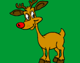 Coloring page Young reindeer painted byZac and Jonathan