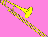 Coloring page Trombone painted bySandy