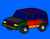 Coloring page 4x4 car painted byyani