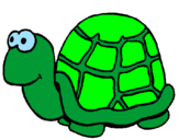 Coloring page Turtle painted byscobster