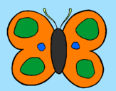 Coloring page Butterfly painted bypooh