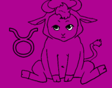 Coloring page Taurus painted byabc