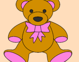 Coloring page Teddy bear painted bySummer