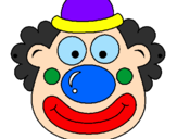 Coloring page Clown painted byomar