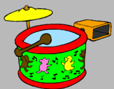 Coloring page Drums painted byAlexandra J
