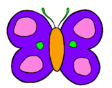 Coloring page Butterfly painted bycar