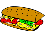 Coloring page Sandwich painted bytanadia