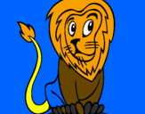 Coloring page Lion painted bycitlali