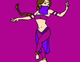 Coloring page Moorish princess dancing painted byCandyRules