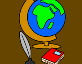 Coloring page Globe painted byN3$1@