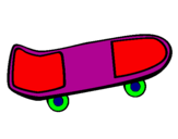 Coloring page Skateboard painted byEMILIA