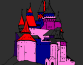 Coloring page Medieval castle painted bynazareht