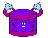Coloring page Drum painted byDenise