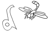 Coloring page Dragonfly painted byBere