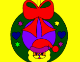 Coloring page Christmas decoration painted byLEVI