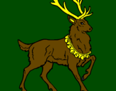 Coloring page Stag painted byesujs