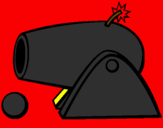 Coloring page Cannon painted byjackson