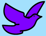 Coloring page Dove of peace painted bysamantha