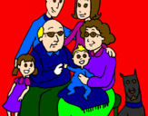 Coloring page Family  painted bycourtney