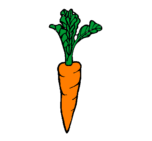 Coloring page carrot painted bykylie