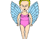 Coloring page Evil angel painted byalicia
