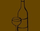 Coloring page Wine painted byl.b.f.