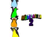 Coloring page Madagascar 2 Penguins painted byanthony
